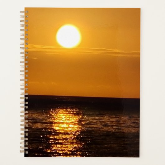 Zonsondergang op zee planner (Voorkant)