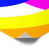 Zonsondergang op zee poster (Hoek)