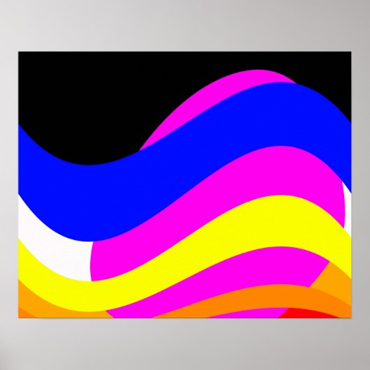 Zonsondergang op zee poster (Voorkant)