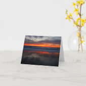 Zonsondergang op Zoute Kreek Kaart (Gele Bloem)