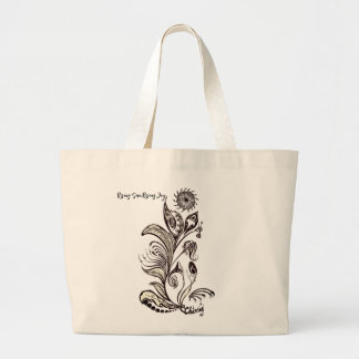 Zonsondergang, Opkomende Vreugde Mandala Boodschap Grote Tote Bag