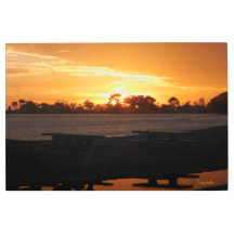 Zonsondergang oranje doho