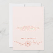 Zonsondergang Oranje Elegante Trouwdag Save The Date (Achterkant)