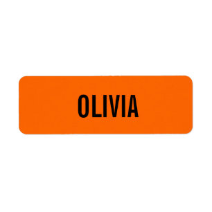 Zonsondergang Oranje Moderne Naam Trendy minimal Etiket