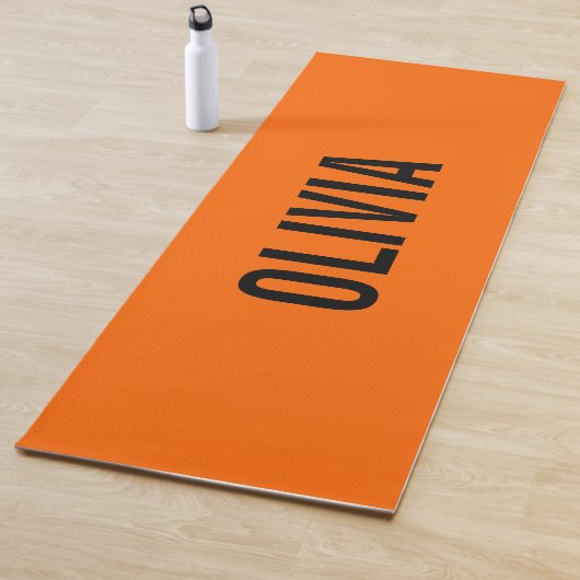 Zonsondergang Oranje Moderne Naam | Trendy minimal Yogamat (In situ)