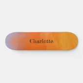 Zonsondergang oranje persoonlijk skateboard (Horizontaal)