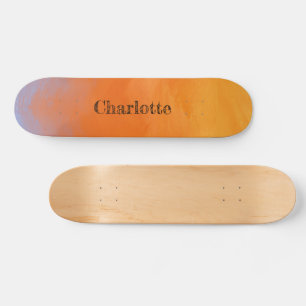 Zonsondergang oranje persoonlijk skateboard