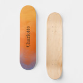 Zonsondergang oranje persoonlijk skateboard (Voorkant)