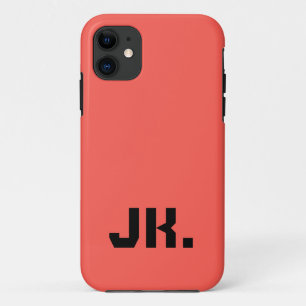 Zonsondergang Oranje Stevige Kleur Minimaal Init Case-Mate iPhone Case