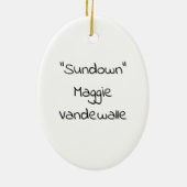 Zonsondergang Ornament (Achterkant)