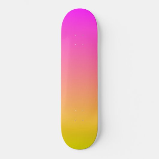 Zonsondergang Ouverture Roze en Gele Skateboard De (Voorkant)