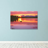 Zonsondergang over Alexander Bay Canvas Afdruk (Insitu (Houten vloer))