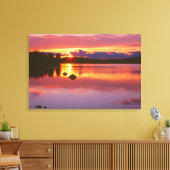 Zonsondergang over Alexander Bay Canvas Afdruk (Insitu (Woonkamer))