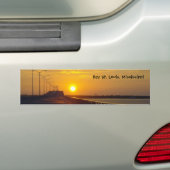 Zonsondergang over Bay St. Louis, MS Bumpersticker (Op auto)