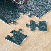 Zonsondergang over Cliffside in Polignano a Mare,  Legpuzzel (Zijkant)