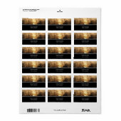 Zonsondergang over de Adresetiketten Etiket (Full Sheet)