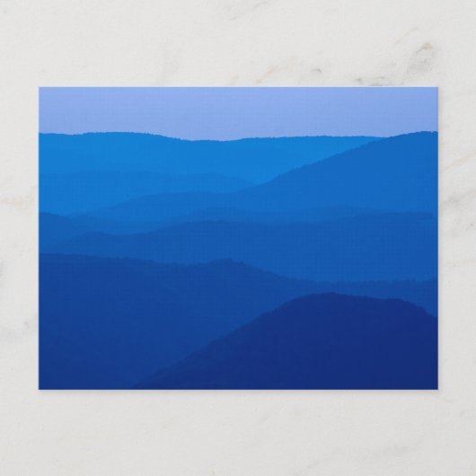 Zonsondergang over de Allegheny Mountains, West Vi Briefkaart (Voorkant)