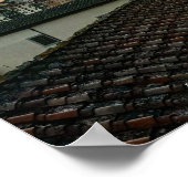 Zonsondergang Over de Arno River, Florence Italië  Poster (Hoek)