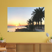 Zonsondergang over de baai van Armacao de Pera Alg Canvas Afdruk (Insitu (Woonkamer))