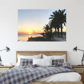 Zonsondergang over de baai van Armacao de Pera Alg Canvas Afdruk (Insitu (Slaapkamer))