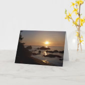 Zonsondergang over de Baai van de Boogschutter Kaart (Gele Bloem)