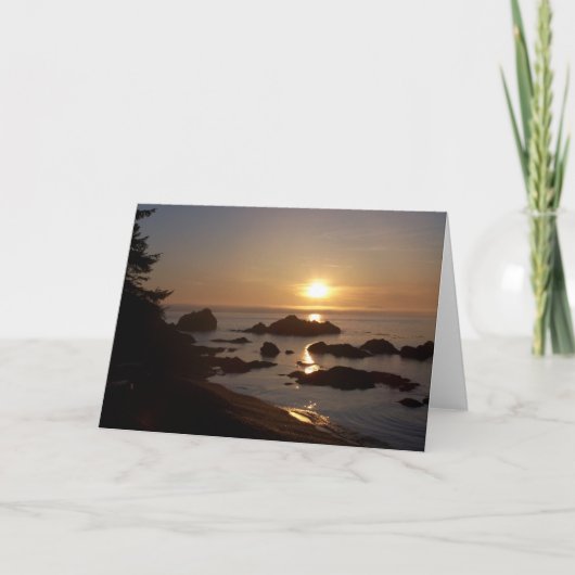 Zonsondergang over de Baai van de Boogschutter Kaart (Voorkant)