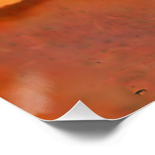 Zonsondergang over de bergen, perfect poster (Hoek)