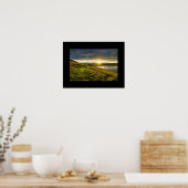 Zonsondergang Over de Bergen Poster (Keuken)