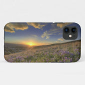 Zonsondergang over de Bitterroot Mountains en uitg Case-Mate iPhone Case (Achterkant (horizontaal))