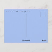 Zonsondergang over de duinen en Cleveland Peak Col Briefkaart (Achterkant)