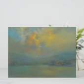 Zonsondergang over de heuvels (door Glenn Cooper H Kaart (Staand voorkant)