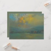 Zonsondergang over de heuvels (door Glenn Cooper H Kaart (Voorkant / Achterkant in situ)