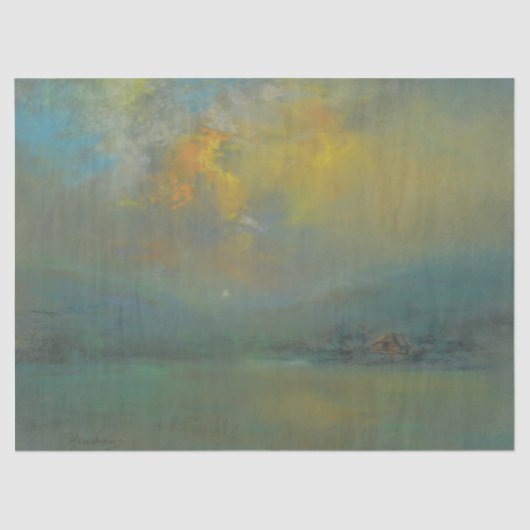 Zonsondergang over de heuvels (door Glenn Cooper H Tissuepapier (Voorkant)