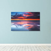 Zonsondergang over de Kanaaleilanden, CA Canvas Afdruk (Insitu (Houten vloer))