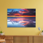 Zonsondergang over de Kanaaleilanden, CA Canvas Afdruk (Insitu (Woonkamer))