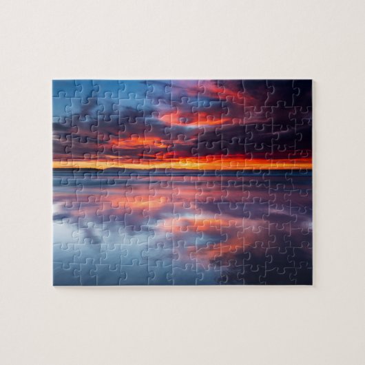 Zonsondergang over de Kanaaleilanden, CA Legpuzzel (Horizontaal)