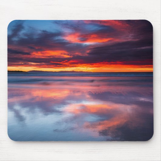 Zonsondergang over de Kanaaleilanden, CA Muismat (Voorkant)