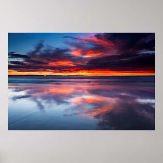 Zonsondergang over de Kanaaleilanden, CA Poster (Voorkant)