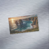 zonsondergang over de oceaan magnetisch visitekaartje (Voorbeeld)