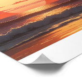 ZONSONDERGANG OVER DE OCEAAN POSTER (Hoek)