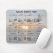 Zonsondergang over de Ocean Design Kalender 2024 Muismat (Met muis)