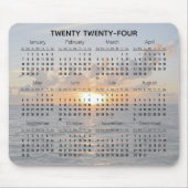 Zonsondergang over de Ocean Design Kalender 2024 Muismat (Voorkant)