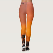 Zonsondergang over de stad leggings (Achterkant)