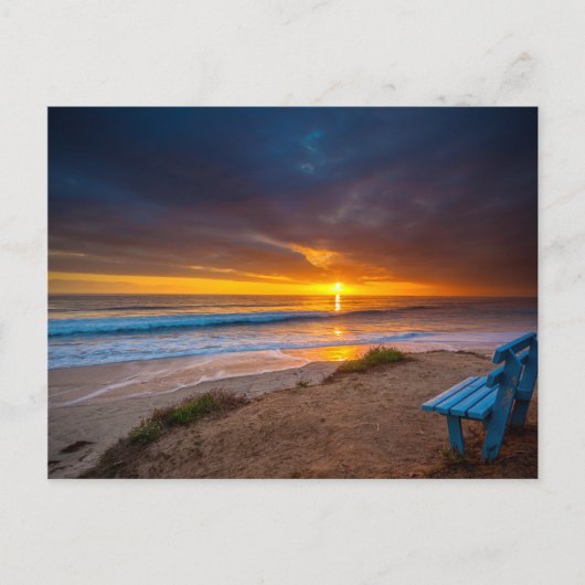 Zonsondergang over de Stille Oceaan Briefkaart (Voorkant)