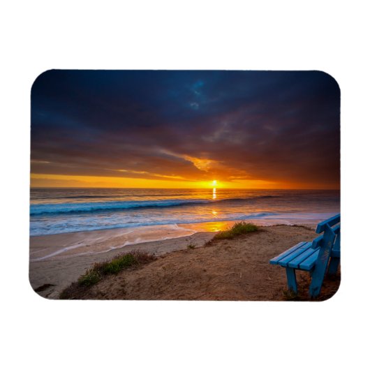 Zonsondergang over de Stille Oceaan Magneet (Horizontaal)