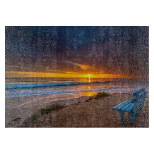 Zonsondergang over de Stille Oceaan Snijplank (Voorkant)