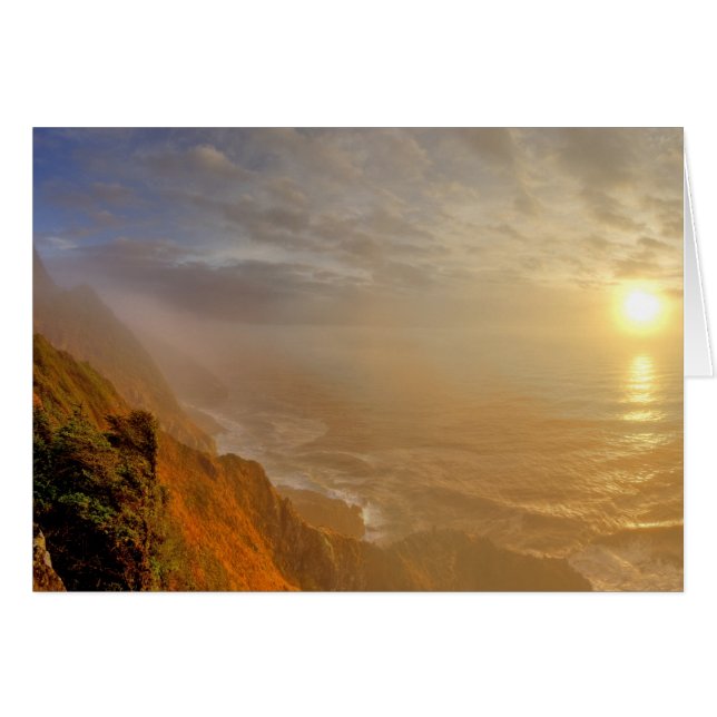 Zonsondergang over de Stille Oceaan vanaf Heceta (Voorkant Horizontaal)