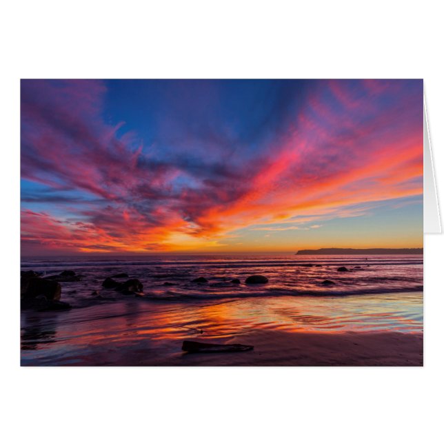Zonsondergang over de Stille Oceaan vanuit Coronad (Voorkant Horizontaal)