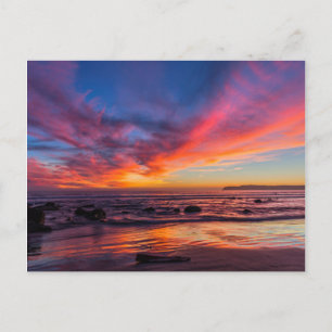 Zonsondergang over de Stille Oceaan vanuit Coronad Briefkaart
