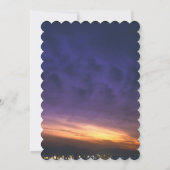 zonsondergang over de woestijn bruiloft uitnodigin kaart (Achterkant)